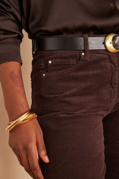 Picture of STRAIGHT COTTON VELVET TROUSERS MARCUS